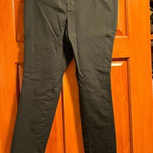 Maternity, full panel, dark green ankle pixie trousers